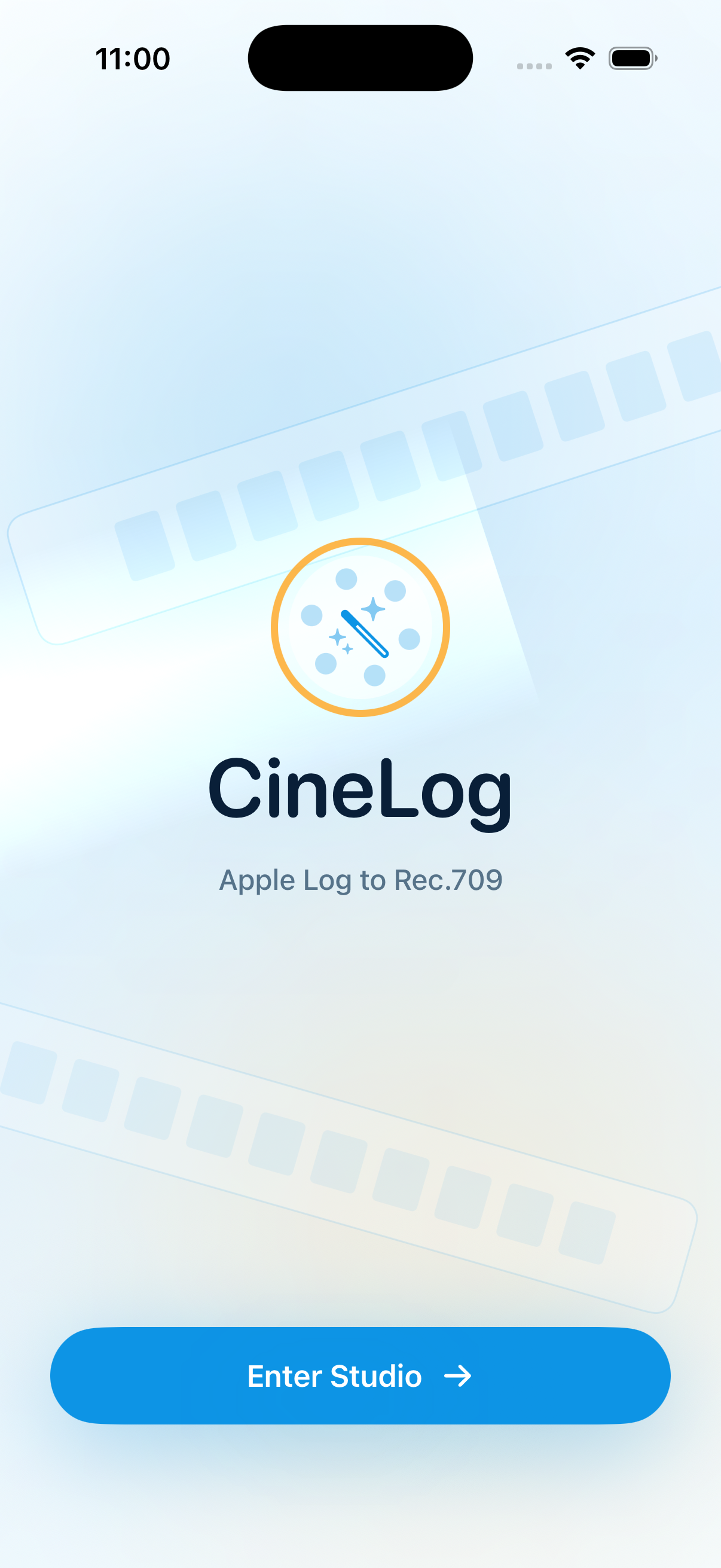 CineLog main interface.